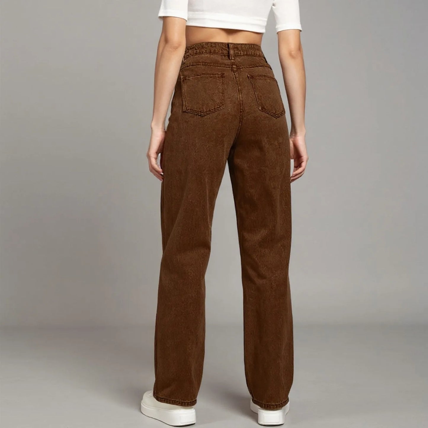 Jeans Women High Waist Washed Women's