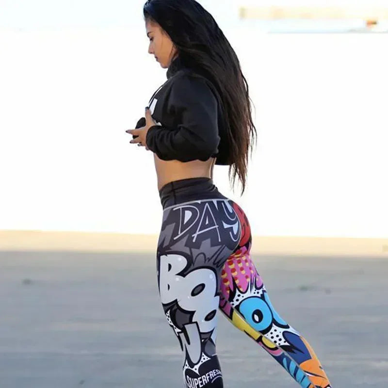 Women's Digital Print Leggings Workout
