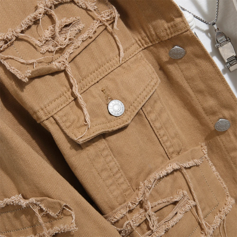 Men Stylish Vintage Denim Jaket