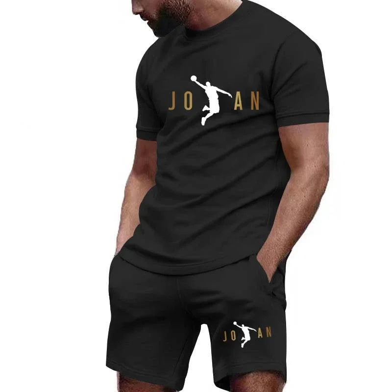 Men's Short-Sleeved T-shirt Sportswear Set
