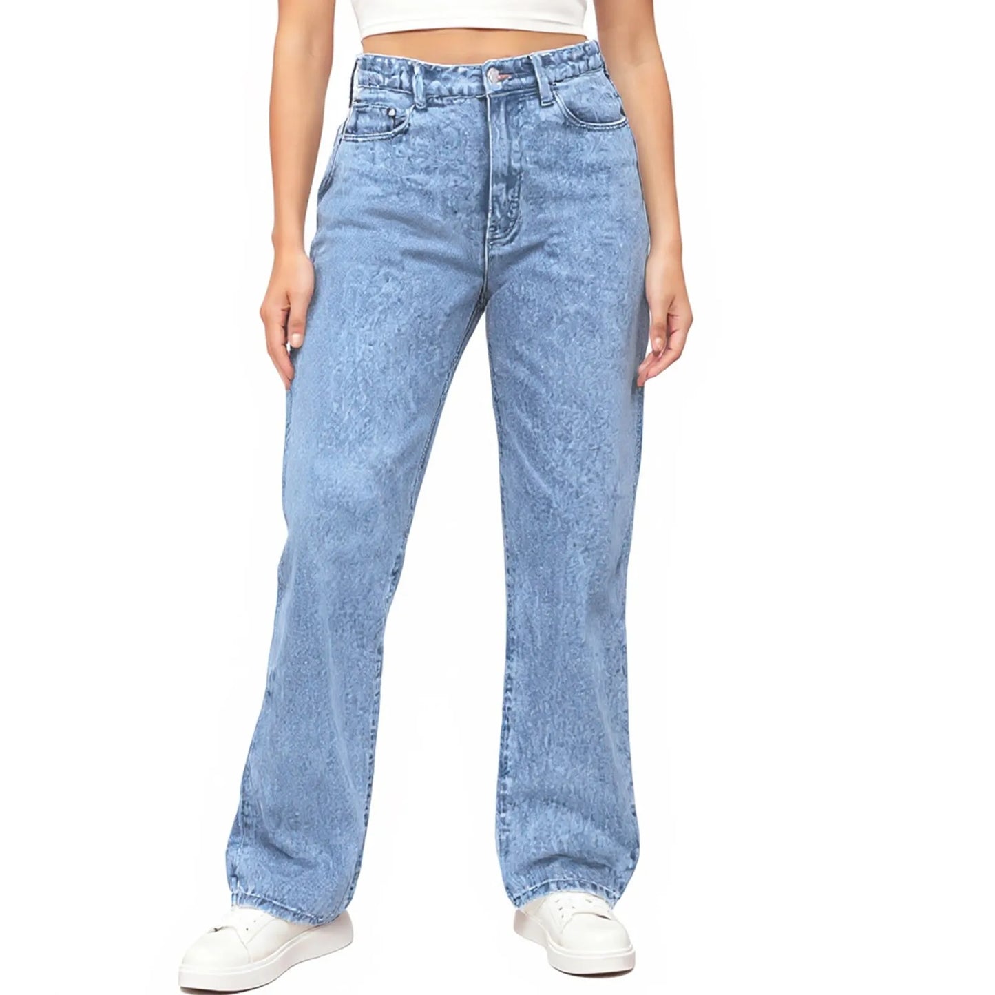 Jeans Women High Waist Washed Women's