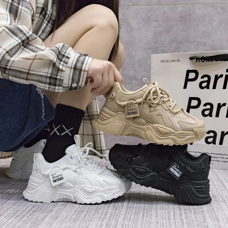 Women's Shoes Platform Autumn Leather
