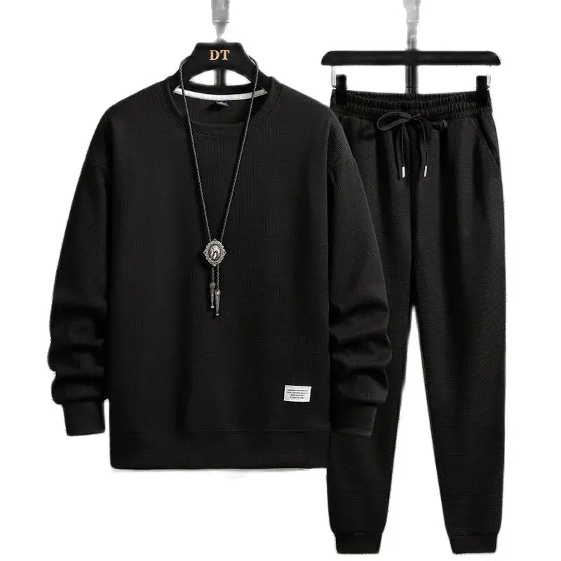 Men's Waffle Suit Sets Casual