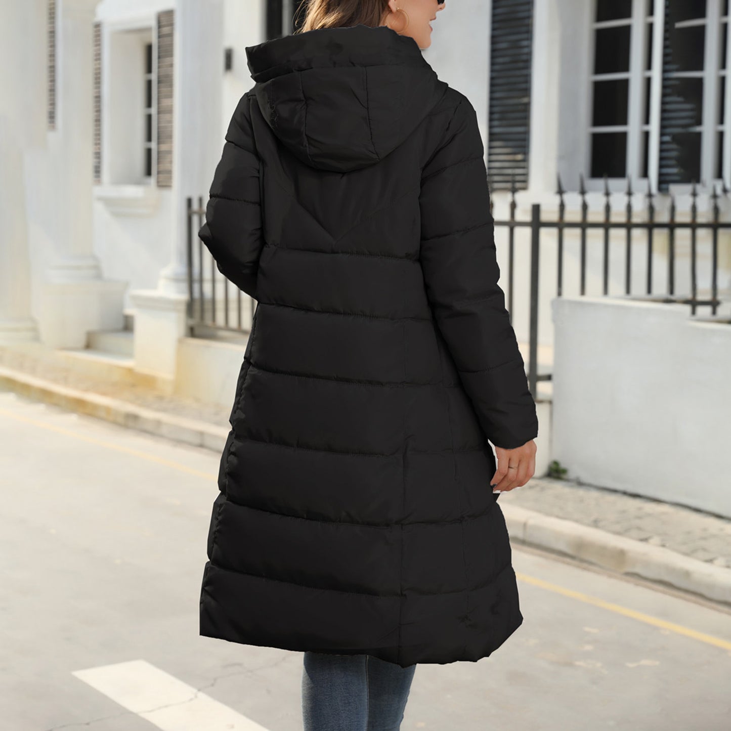 Women's Long Puffer Jacket Winter