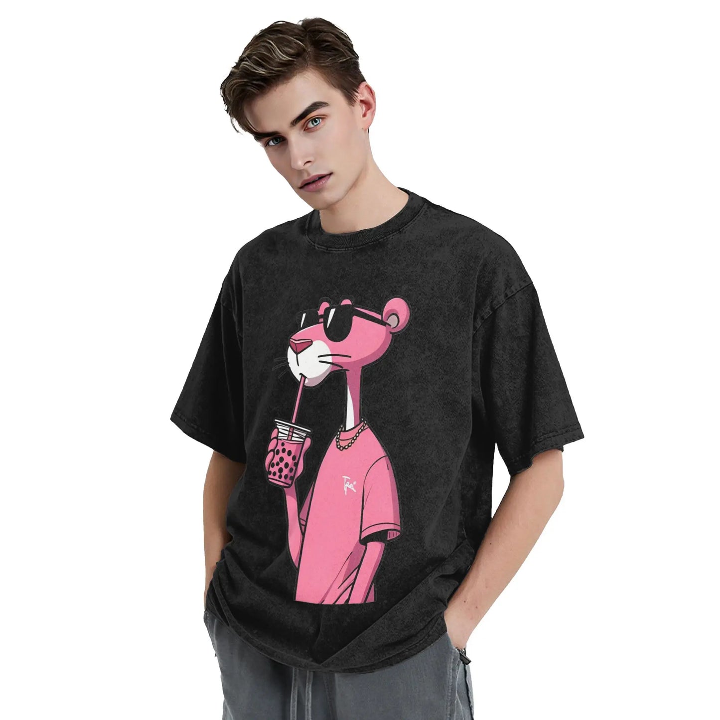 Men's T Shirt Pink-Panthers
