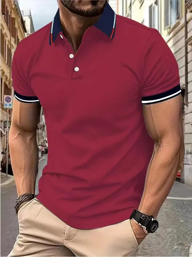 Men's New Top Polo T-shirt Summer