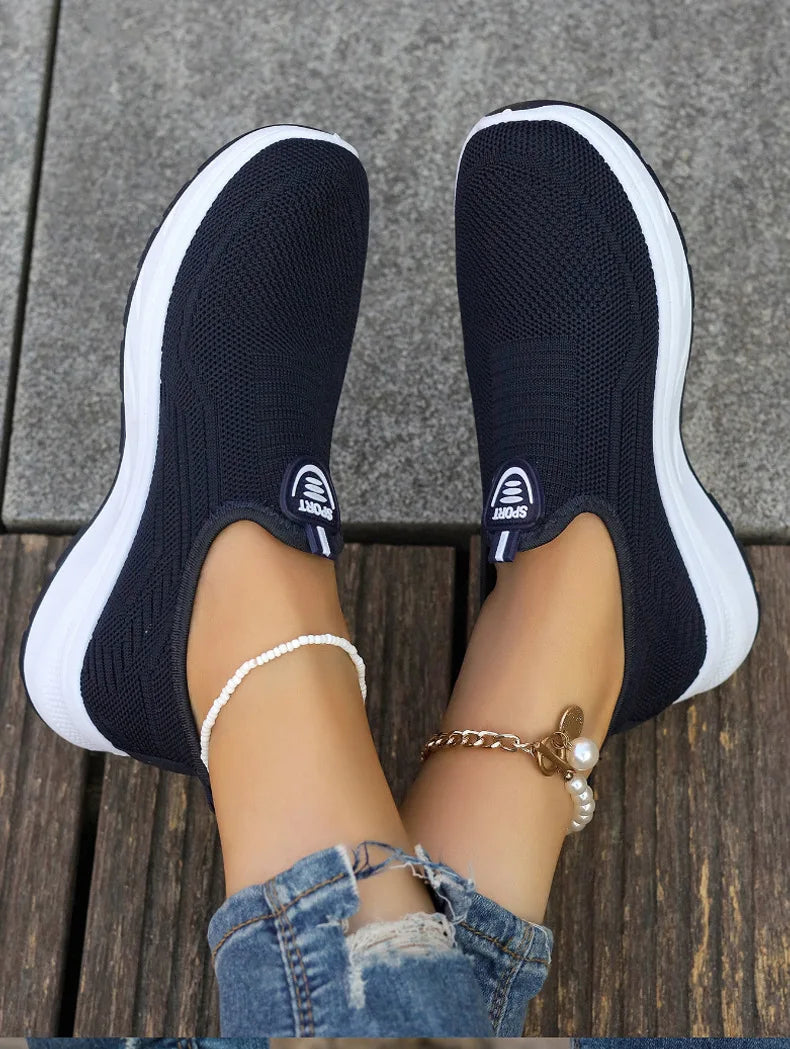 Women Shoes Breathable Flats Elastic