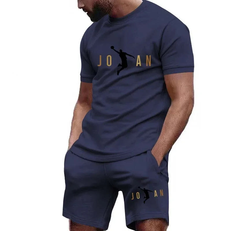 Men's Short-Sleeved T-shirt Sportswear Set