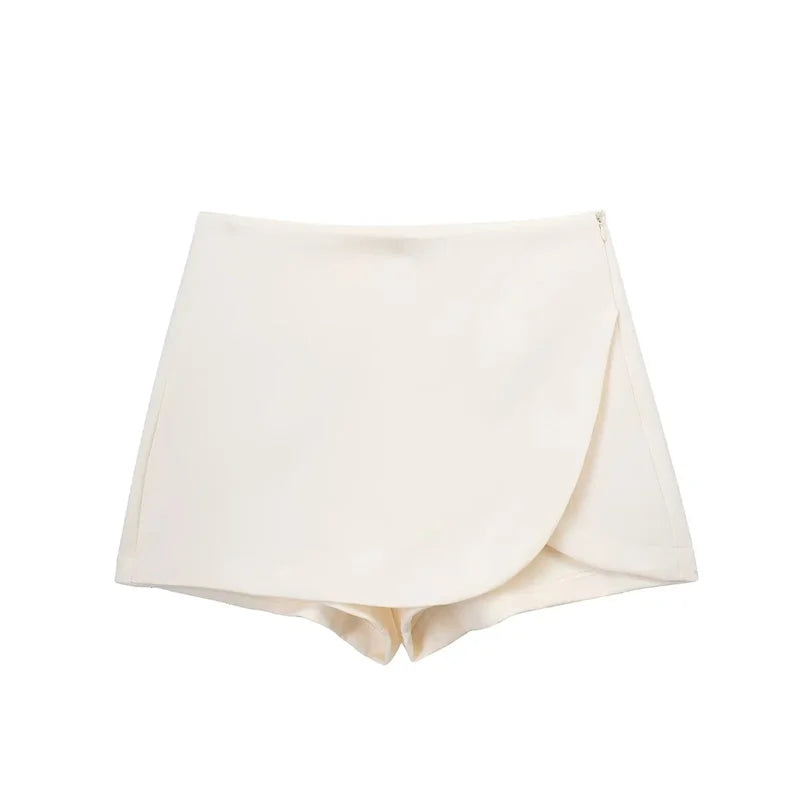 Asymmetric Skort For Women
