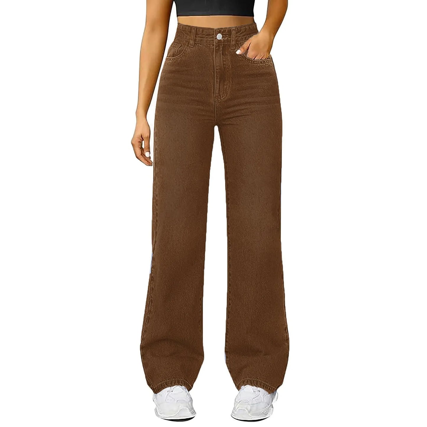 Jeans Women High Waist Washed Women's