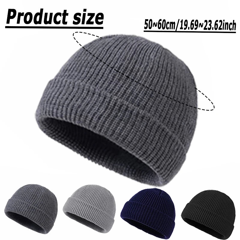 Men's Knitted Flip-top Hat