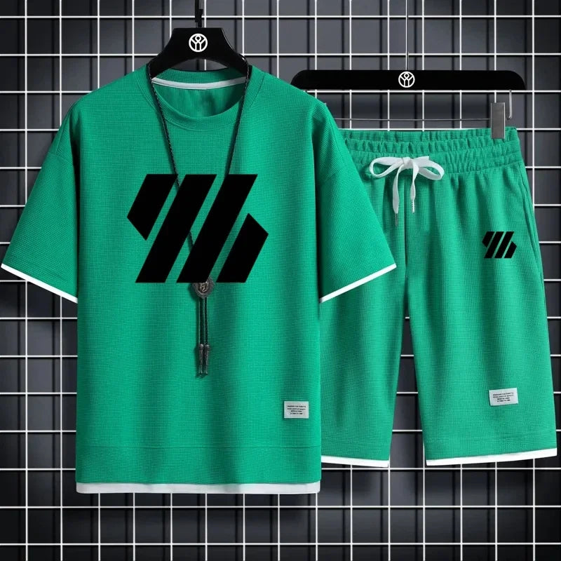 Mens Sports Suit Fashion Tracksuit