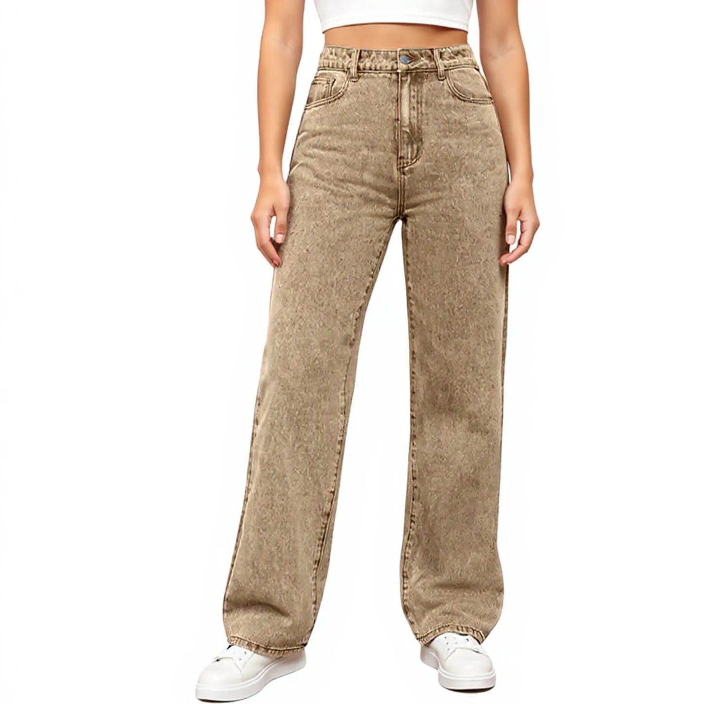 Jeans Women High Waist Washed Women's