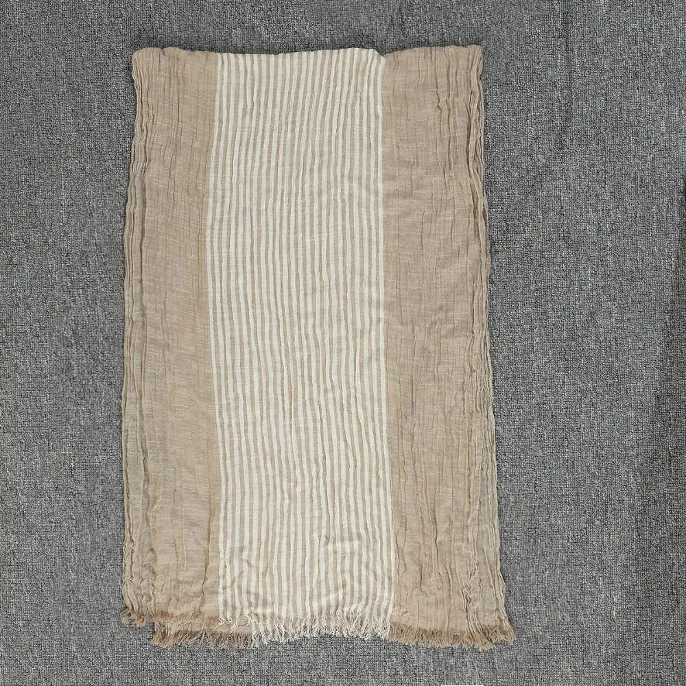 Fashion Men Scarf Striped Cotton