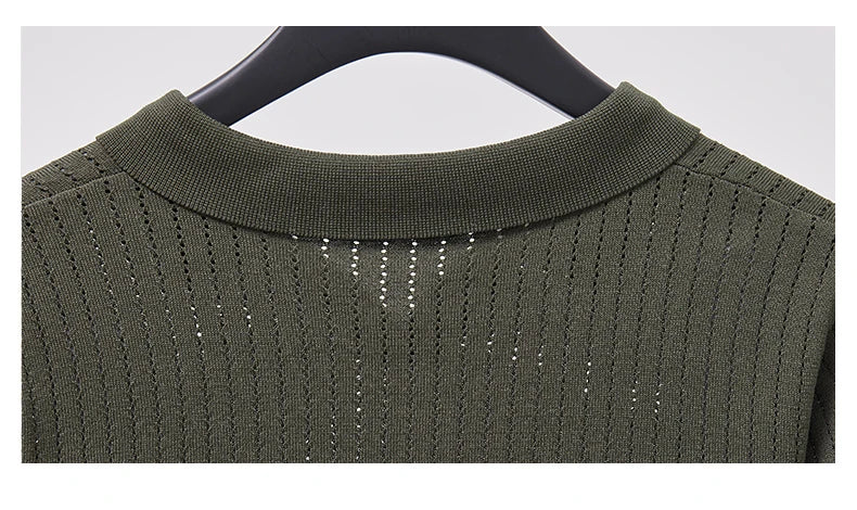 Men's Knitted Polo Shirt