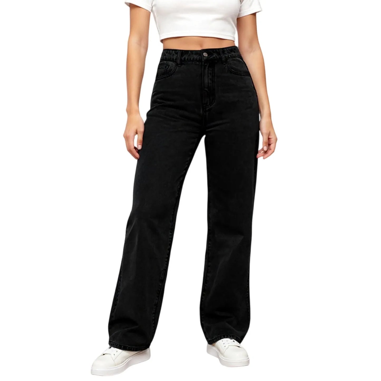 Jeans Women High Waist Washed Women's