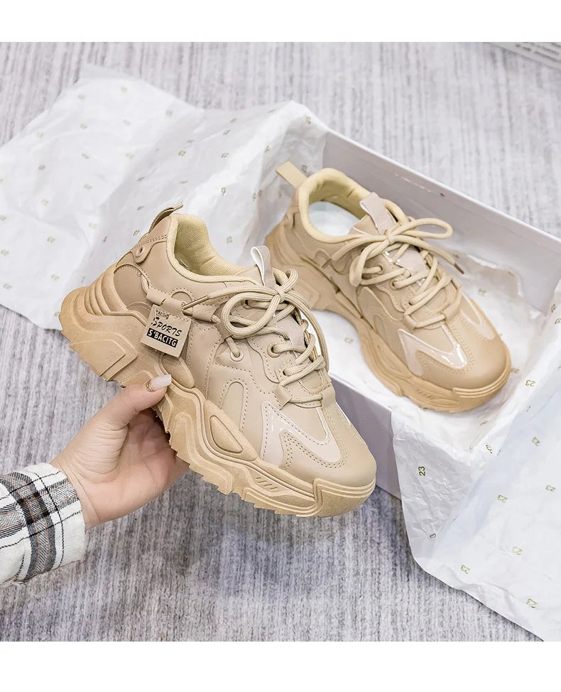 Women's Shoes Platform Autumn Leather