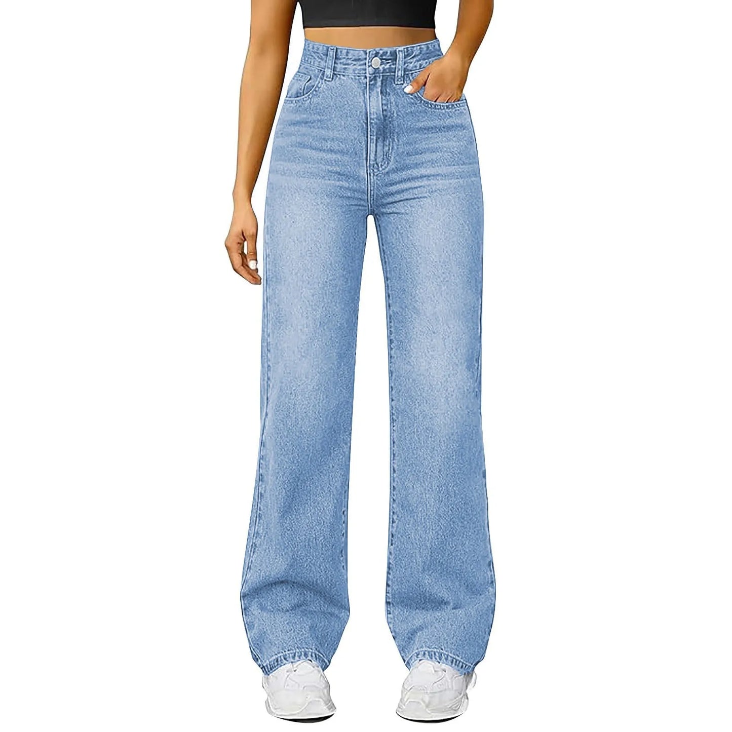 Jeans Women High Waist Washed Women's