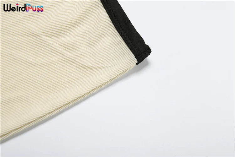 Weird Puss Ribbed Women Polo