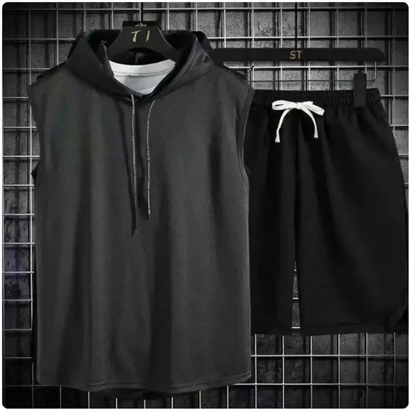New Summer Men's Two Piece Set Casual