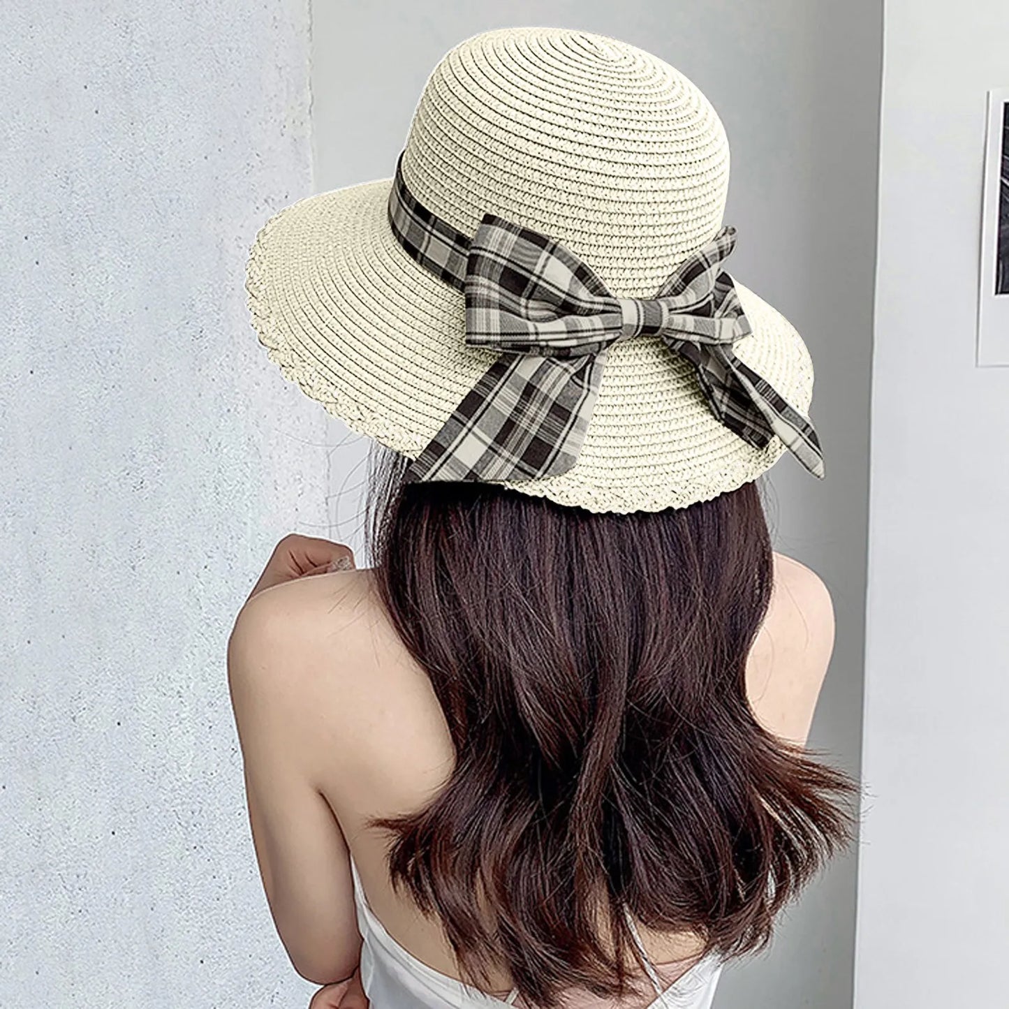 Women's Big Brimmed Hat Outdoors