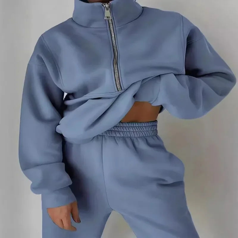 Women Fleece Tracksuit Sport