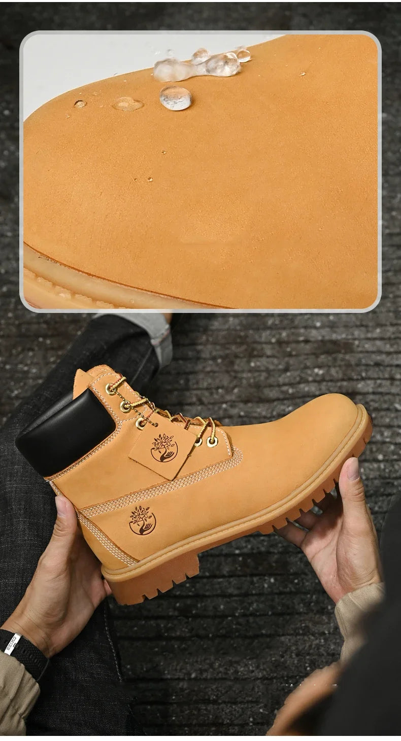 Boots High Top Boots Women Leather Shoes