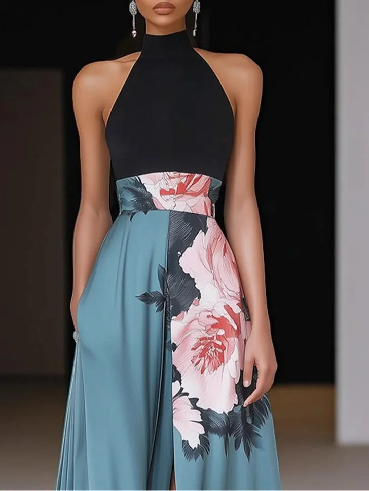 Summer Women Elegant Print Dress Casual