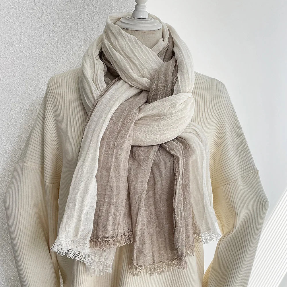 Fashion Striped Scarf for Men Cotton