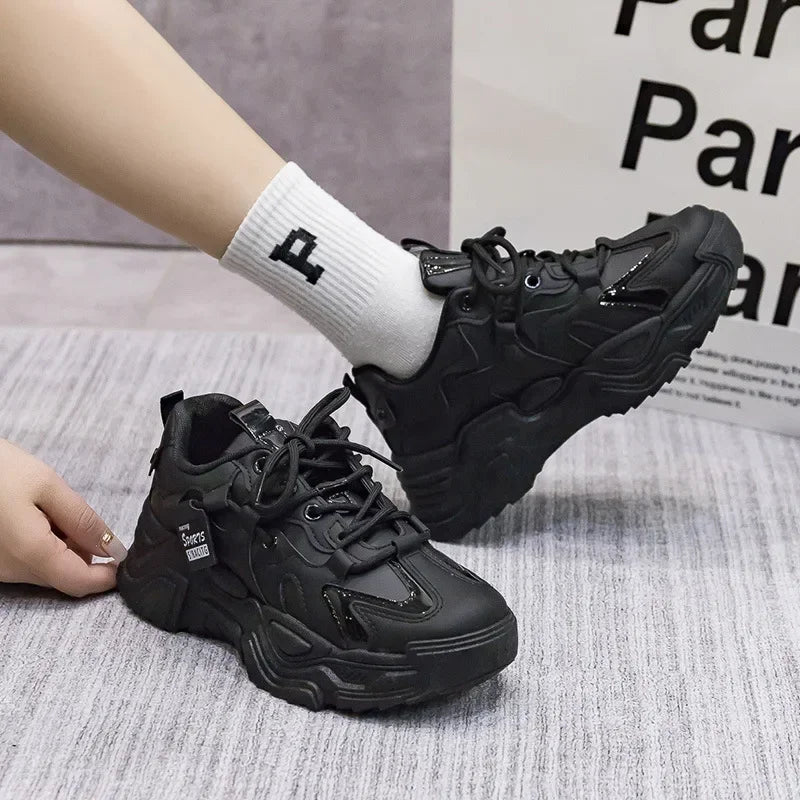 Women's Shoes Platform Autumn Leather