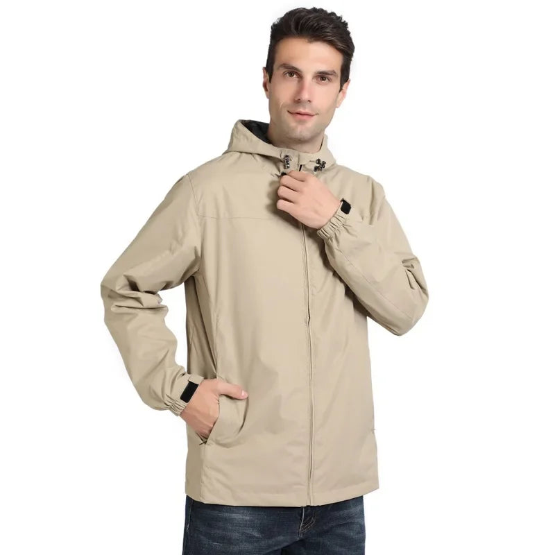 Men's Waterproof Hooded Jacket