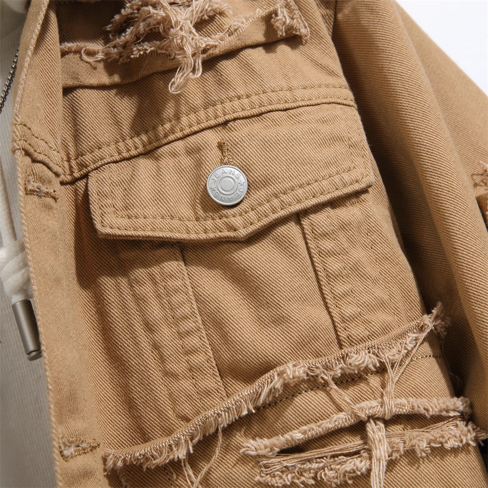 Men Stylish Vintage Denim Jaket