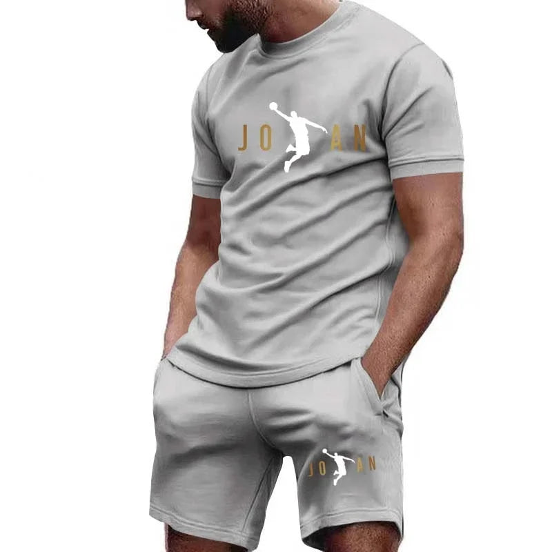 Men's Short-Sleeved T-shirt Sportswear Set
