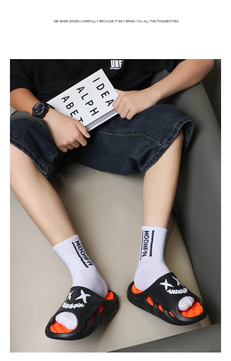Men Fashion Massage Slippers Indoor