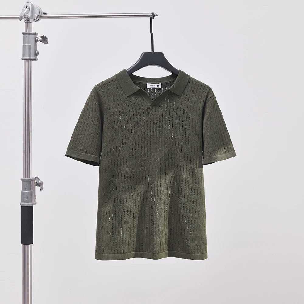 Men's Knitted Polo Shirt