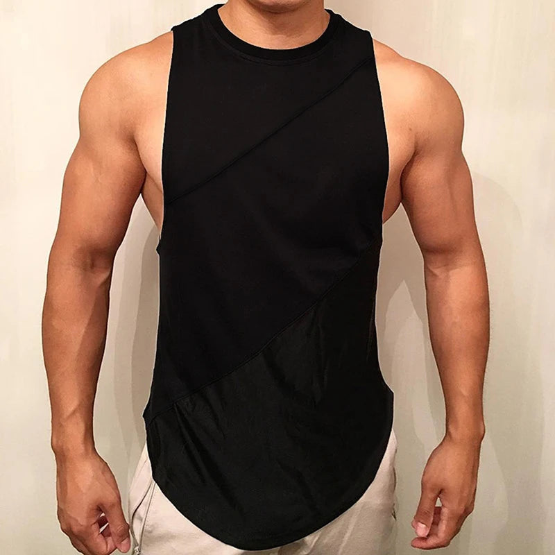 NEW Bodybuilding Sporty Tank Tops Men Gym Fitness