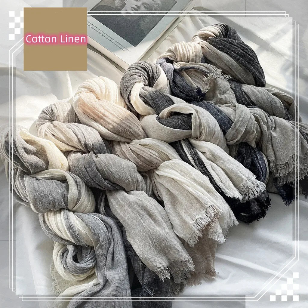 Fashion Striped Scarf for Men Cotton