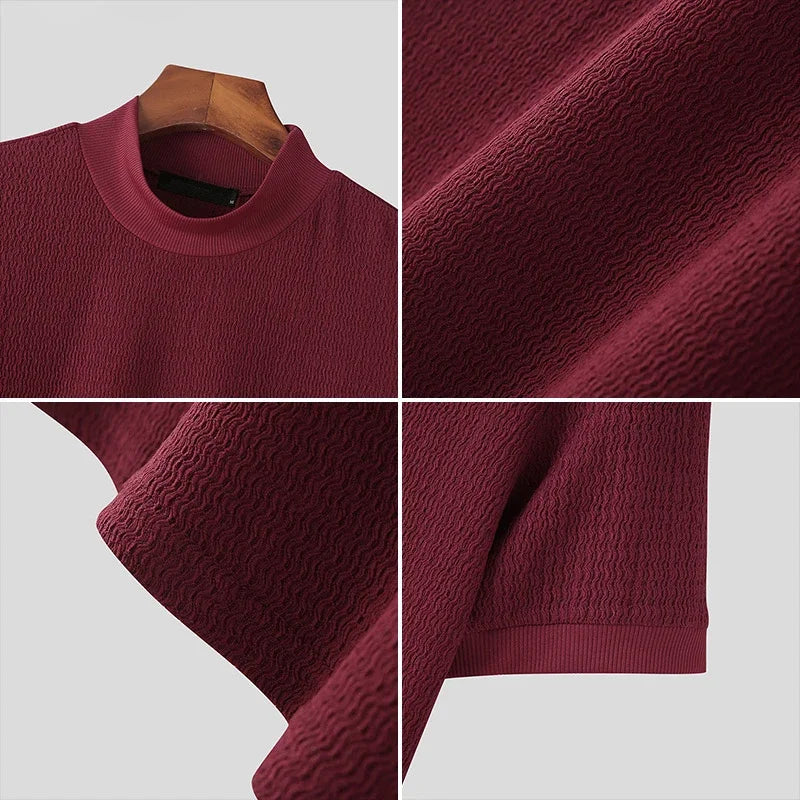 2024 Slim Fit Knitted T-shirt for Men