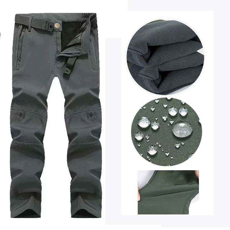 Men's Autumn Winter SoftShell Fleece Waterproof