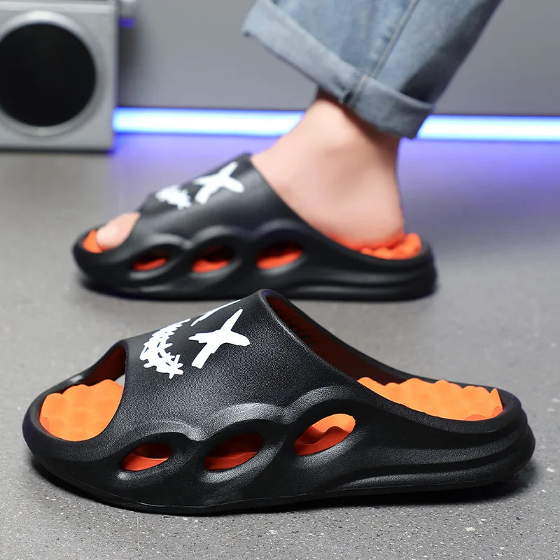 Men Fashion Massage Slippers Indoor