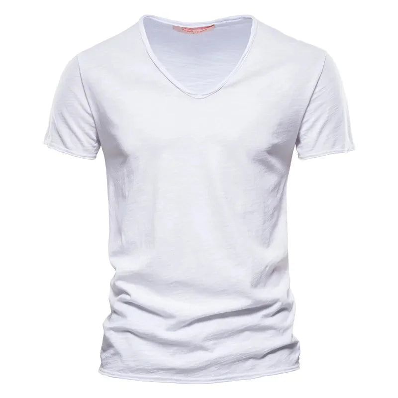 Men T-shirt V-neck