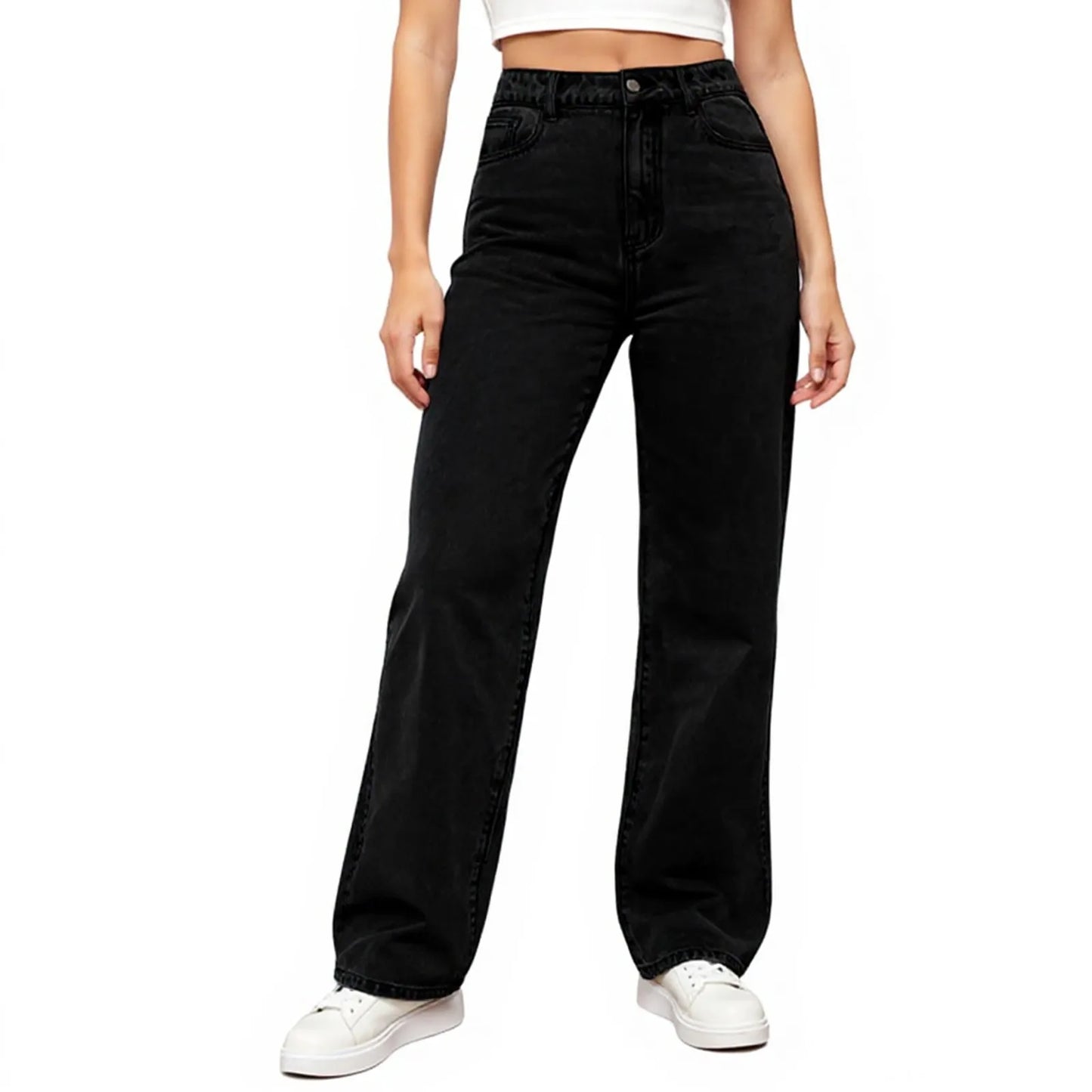 Jeans Women High Waist Washed Women's