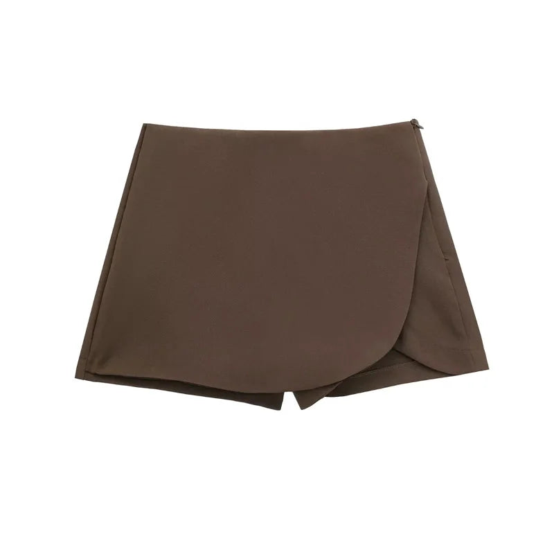 Asymmetric Skort For Women