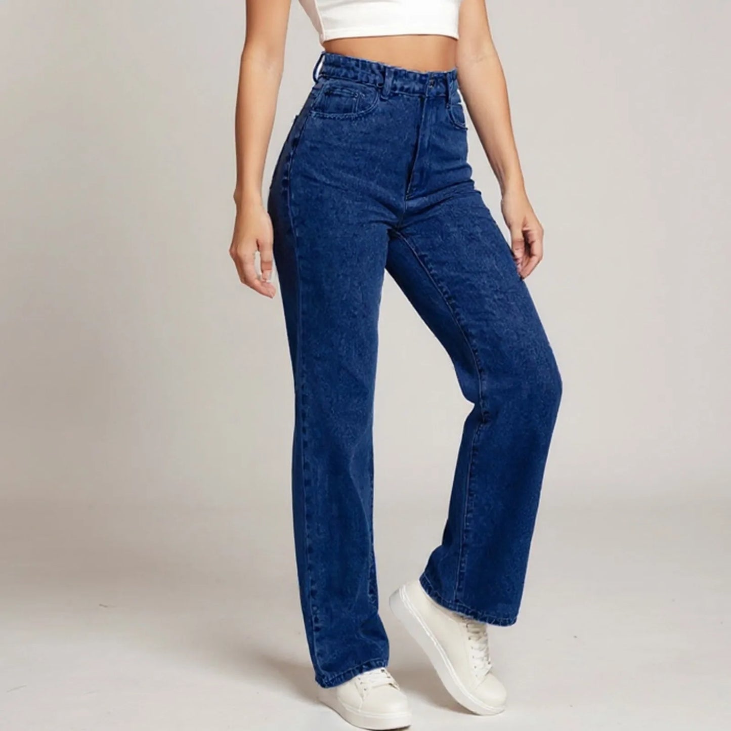 Jeans Women High Waist Washed Women's