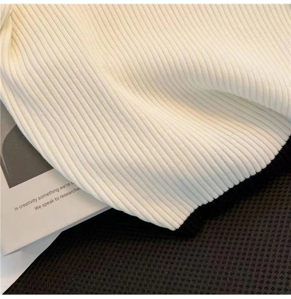 Ice silk knitted short sleeved T-shirt for women's summer