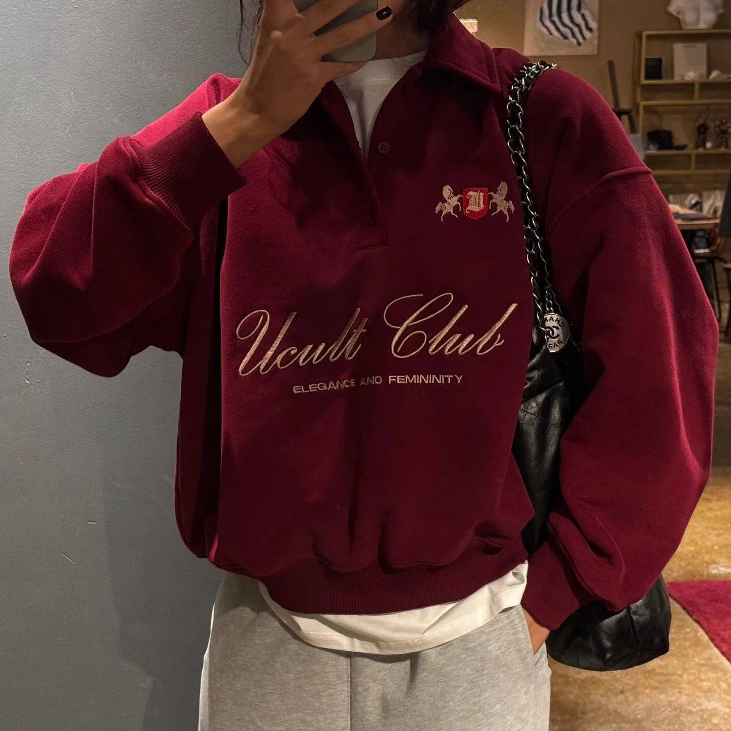 Women's Sweater Versatile Half Zip Sweatshirt