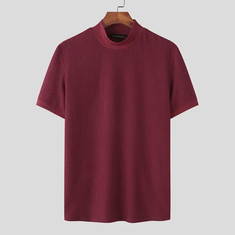 2024 Slim Fit Knitted T-shirt for Men
