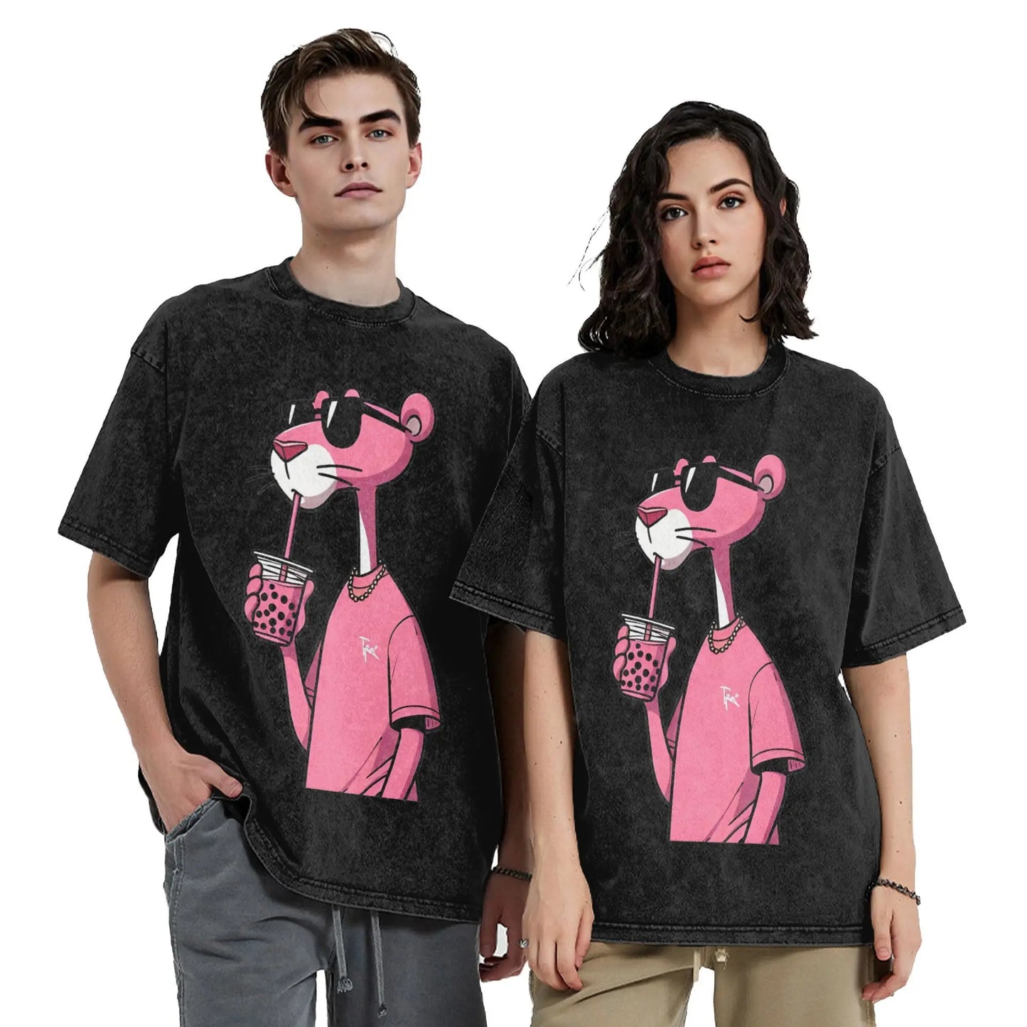 Men's T Shirt Pink-Panthers
