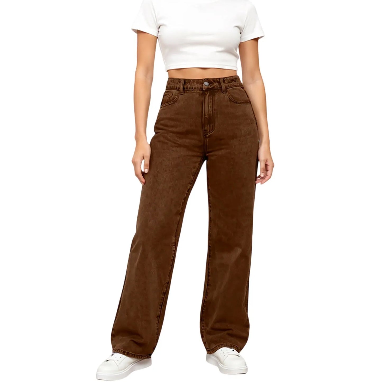Jeans Women High Waist Washed Women's