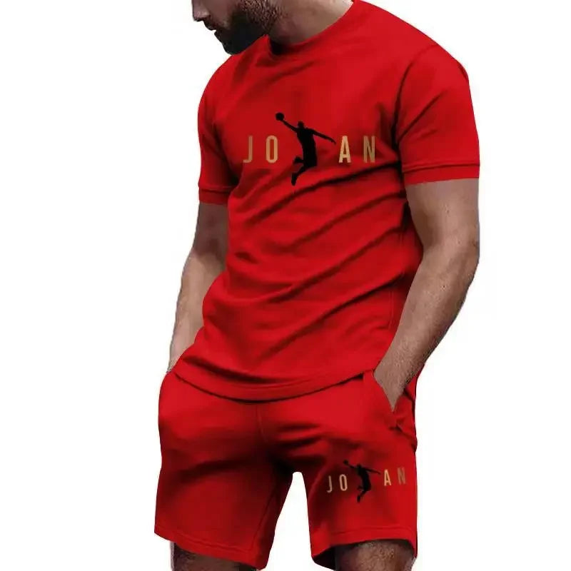 Men's Short-Sleeved T-shirt Sportswear Set